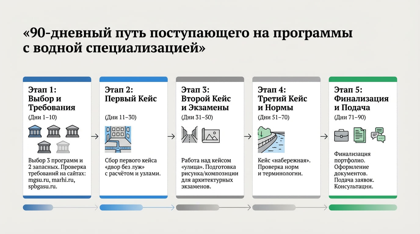 90 дневный путь поступающего